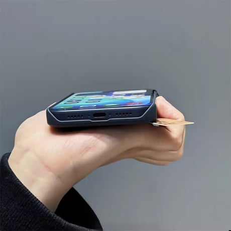 K23060 フィンガーベルト一体型 MagSafe対応カード収納iPhoneケース