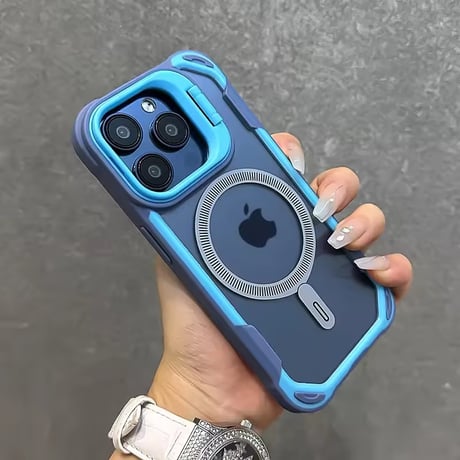 K22935 カメラカバー付き カラーフレーム MagSafe対応 iPhoneケース