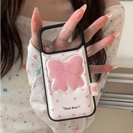 S75171 リボンパフガーリー iPhoneケース