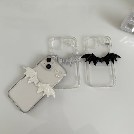 𓊆 nanomita限定アイテム 𓊇 全機種対応！悪魔の羽 推しクリアケースʚ♥ɞ L62146
