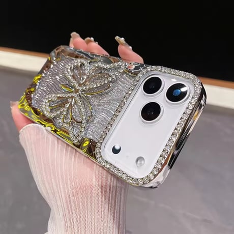 S74995 ジュエリーバタフライ iPhoneケース