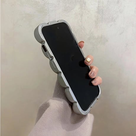 S74027 ぷくぷくメタルキューブ iPhoneケース