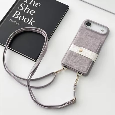K22942 ストラップ付きカードポケット iPhoneケース