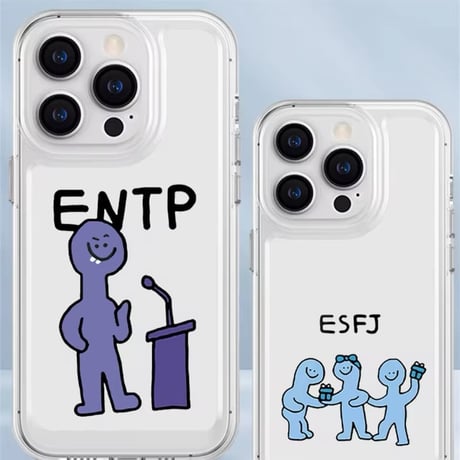 【即納商品】S74062 MBTIキャラ iPhoneケース（16タイプ）