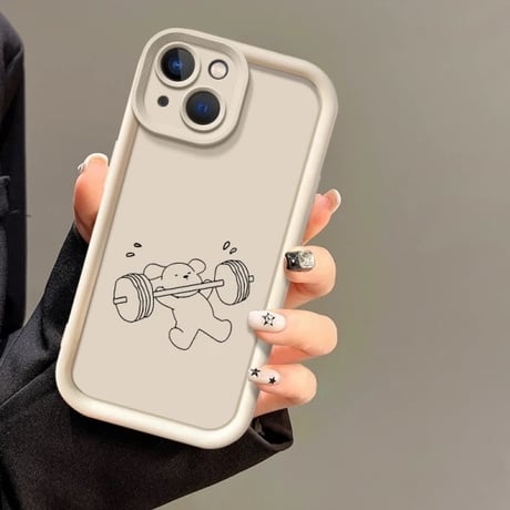 S74645 がんばるくまちゃんiPhoneケース