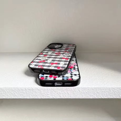 S75168 ギンガムチェリー・デイジー iPhoneケース