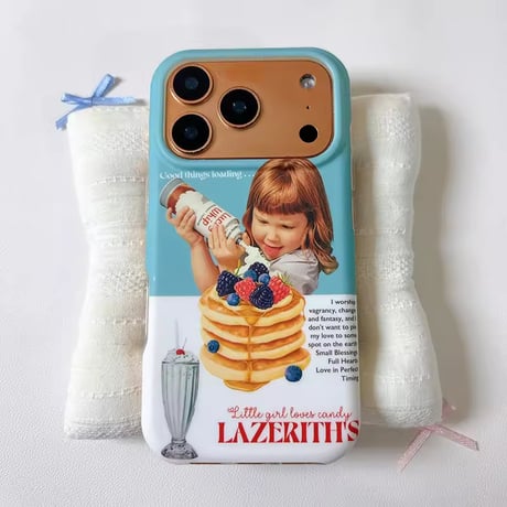 S75676 スイートパンケーキガール iPhoneケース