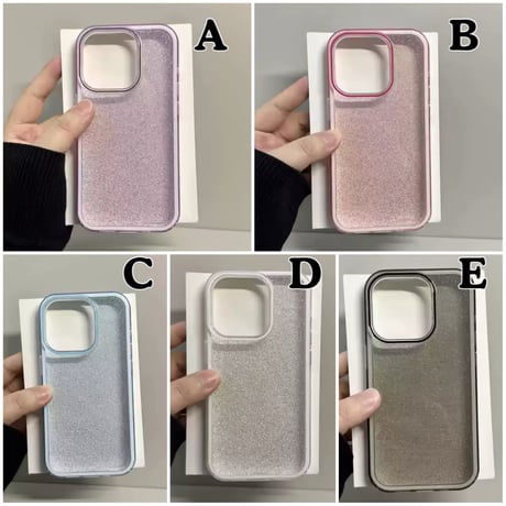 L62121 Twinkle Glitter Frame iPhoneケース