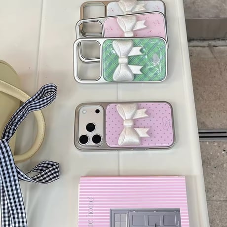 S75212 クラシカルリボン ガーリーiPhoneケース