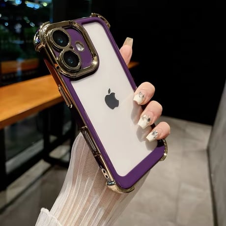 L62104 メタルエッジクリア iPhoneケース