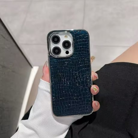 S74391 クロコ調エレガント iPhoneケース