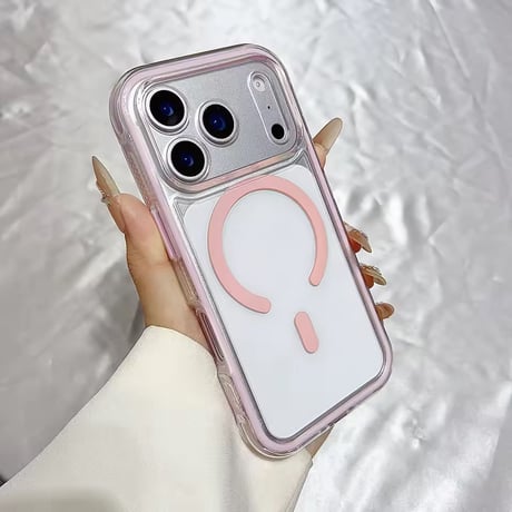 L62405 カラーフレーム MagSafe対応 iPhoneケース