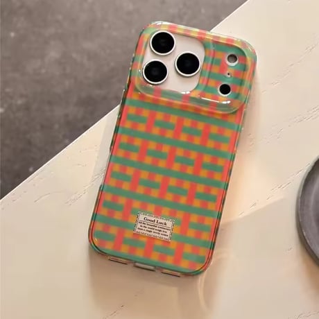 S75188 グッドラックチェック iPhoneケース