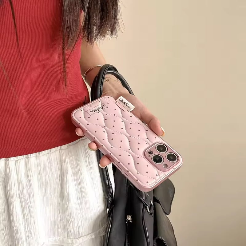 S75043 キルティングドット iPhoneケース | nanomita