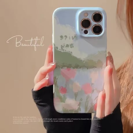 S75134 パステルアートタッチ iPhoneケース