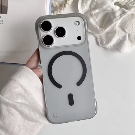L62339 くもりクリア MagSafe対応 iPhoneケース