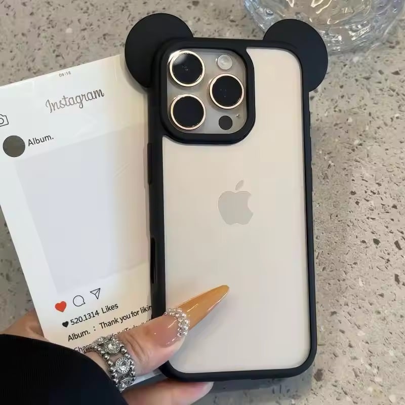 L62300 くまみみクリア iPhoneケース | nanomita