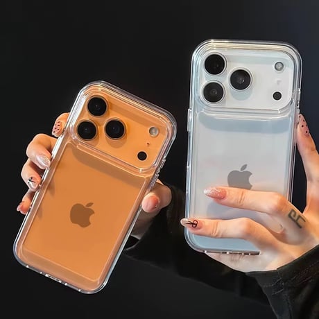 L62370 クリア抜け感フレーム iPhoneケース