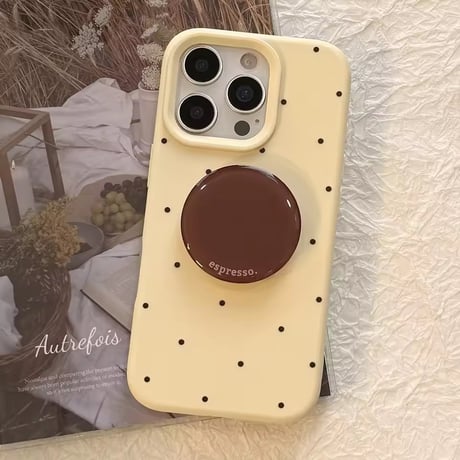 K22932 エスプレッソドット iPhoneケース