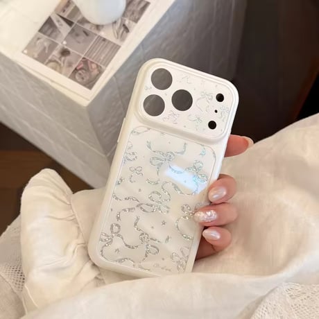 S75619 シルバーリボンiPhoneケース