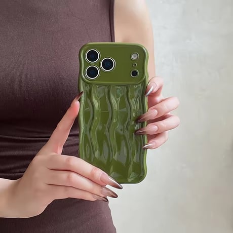 S75074 くねくねウェーブグロス iPhoneケース