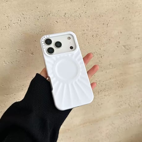 S75147 MagSafe対応 くっきり立体サークル iPhoneケース