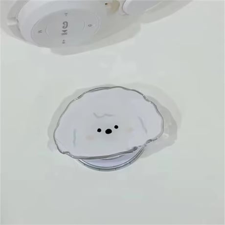 P0391 ゆるわんこ フェイス MagSafe対応スマホグリップ