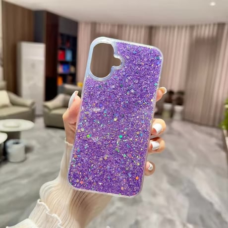 S75433 きらめきグリッター iPhoneケース