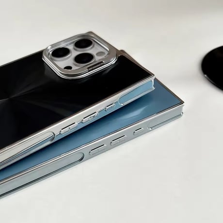 S74743 Shine Plate Mirror iPhoneケース