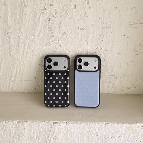 S75473 ちびドットモノトーンiPhoneケース