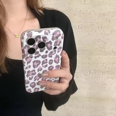 S75583 モカレオパードiPhoneケース