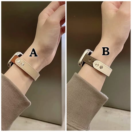 N00097 バイカラーレザーループ Apple Watchバンド