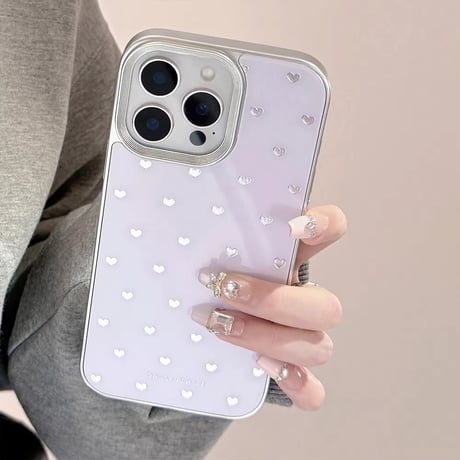 S74674 ぷちハートのシンプルiPhoneケース