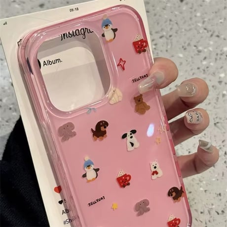 S74485 ゆるっとアニマルパレード iPhoneケース