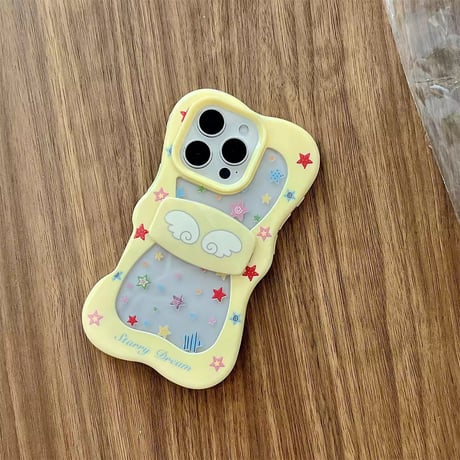 K22850 エンジェルウィングスタンド付きiPhoneケース