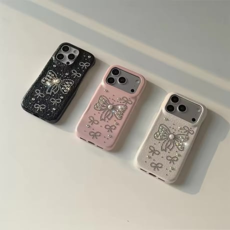 S75418 ジュエルリボンiPhoneケース