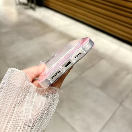 L62248 キラめきラメフレームiPhoneケース