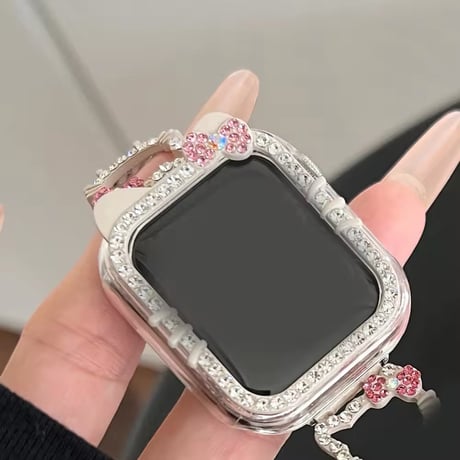 N00149 キラキラリボン Apple Watchカバー