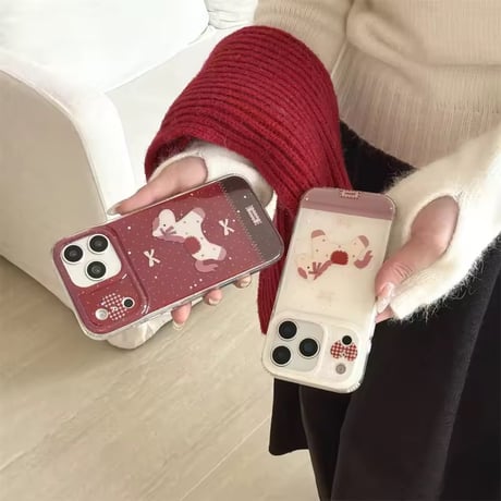 S75389 チェックハートポニー iPhoneケース