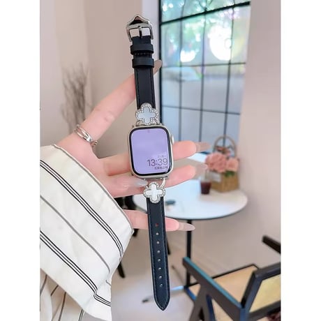 N00165 フラワーモチーフのApple Watchベルト