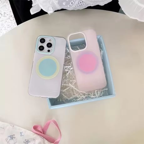 S74657 パステルサークルiPhoneケース