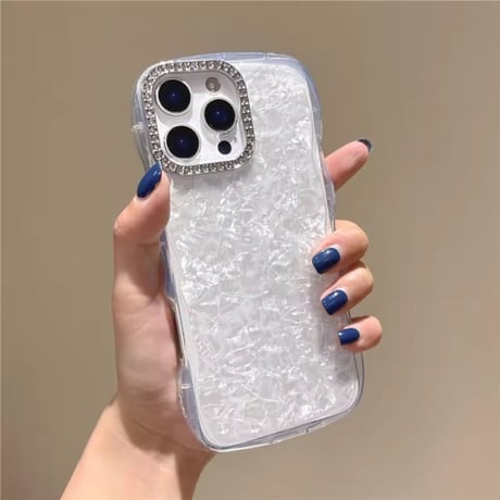 S75699 シェルストーンクリアiPhoneケース