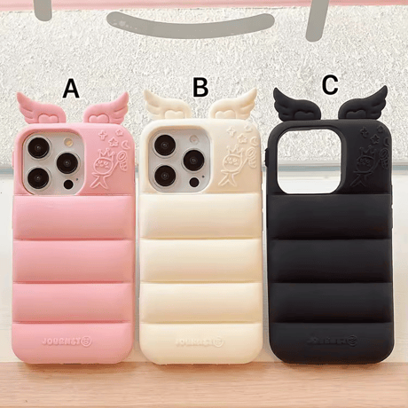 S74699 Angel Wing Puffy iPhoneCase