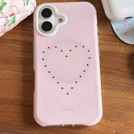 K23142 Ti amo MagSafeグリップ付きiPhoneケース