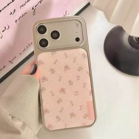S75314 ローズドット ピンクiPhoneケース