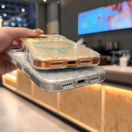 L62374 レオパードタッチ MagSafeクリア iPhoneケース