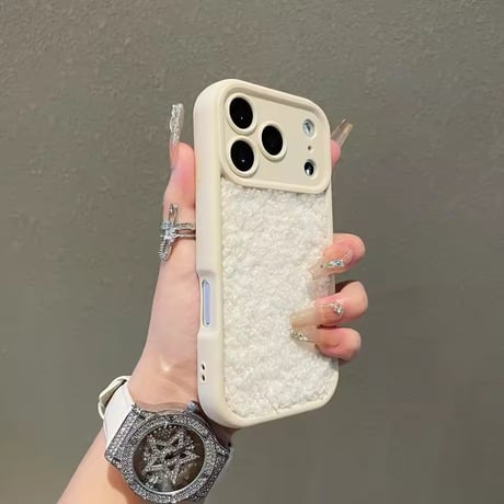 S75124 もこもこボア iPhoneケース