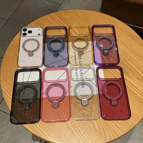 L62359 グリッターリングスタンド iPhoneケース