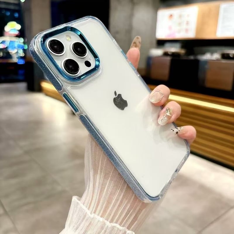 L61062 グリッターラインフレーム iPhoneケース（全6色） | nanomita