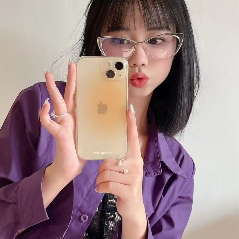 L62229 Happy day グラデーションiPhoneケース | nanomita